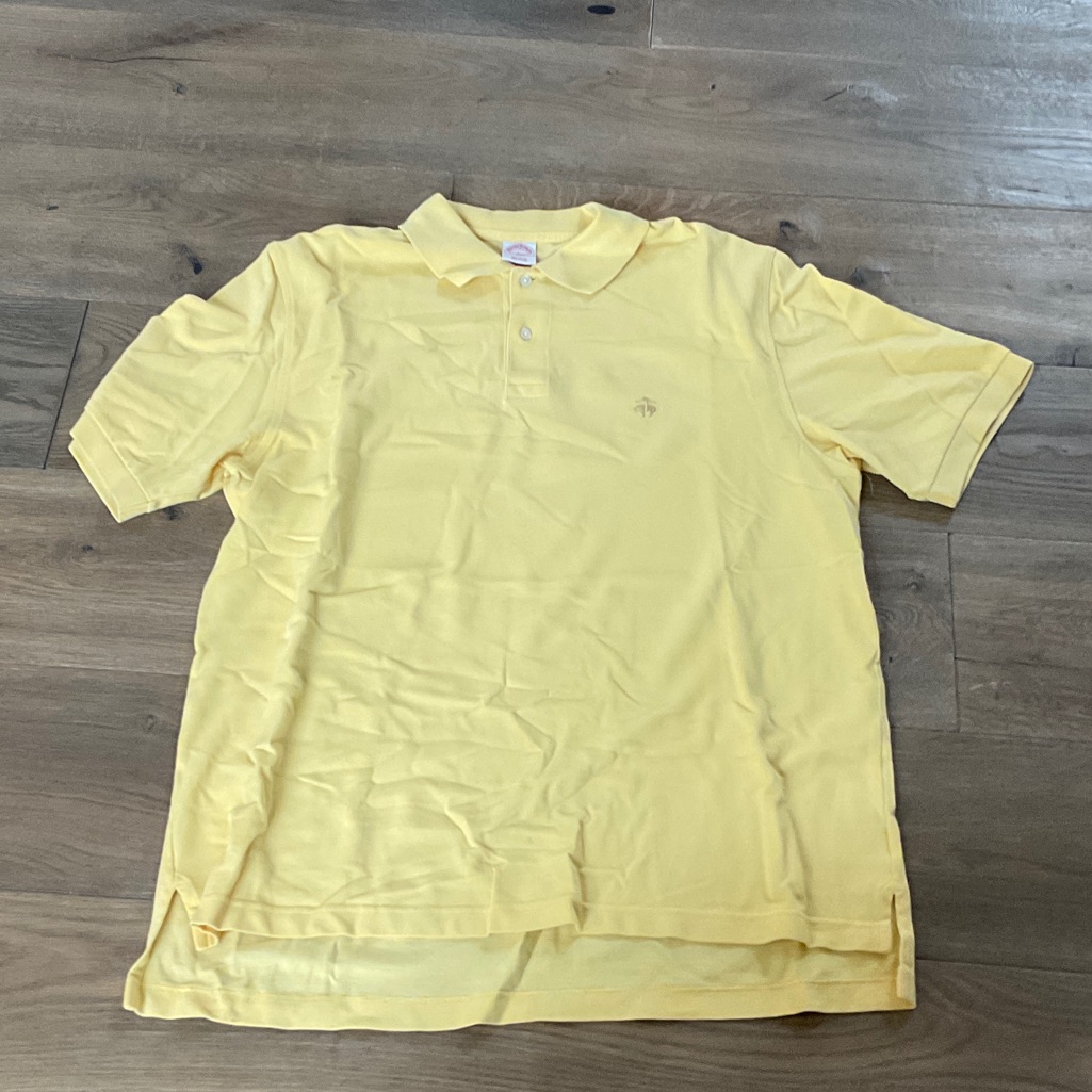 Brooks Brothers Light Yellow Polo Shirt